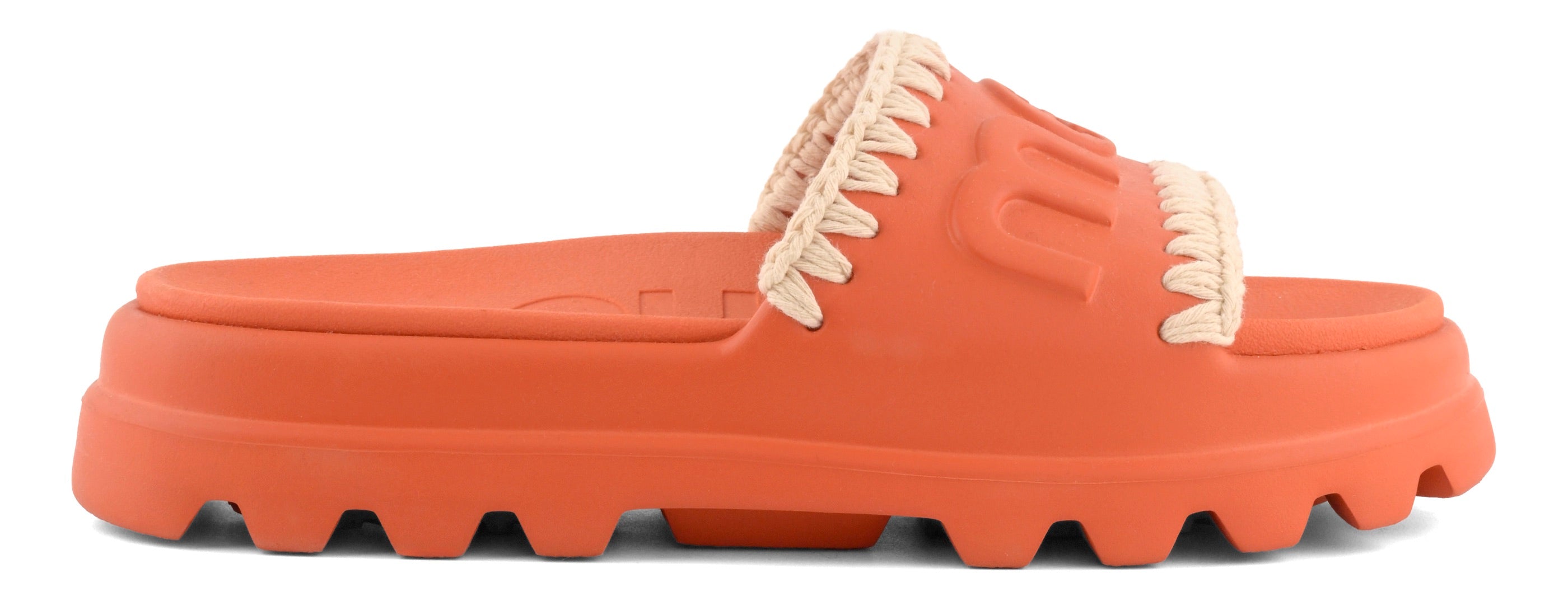 MOU Ciabatta Donna EVA ONE PIECE SLIDE-Deep Orange