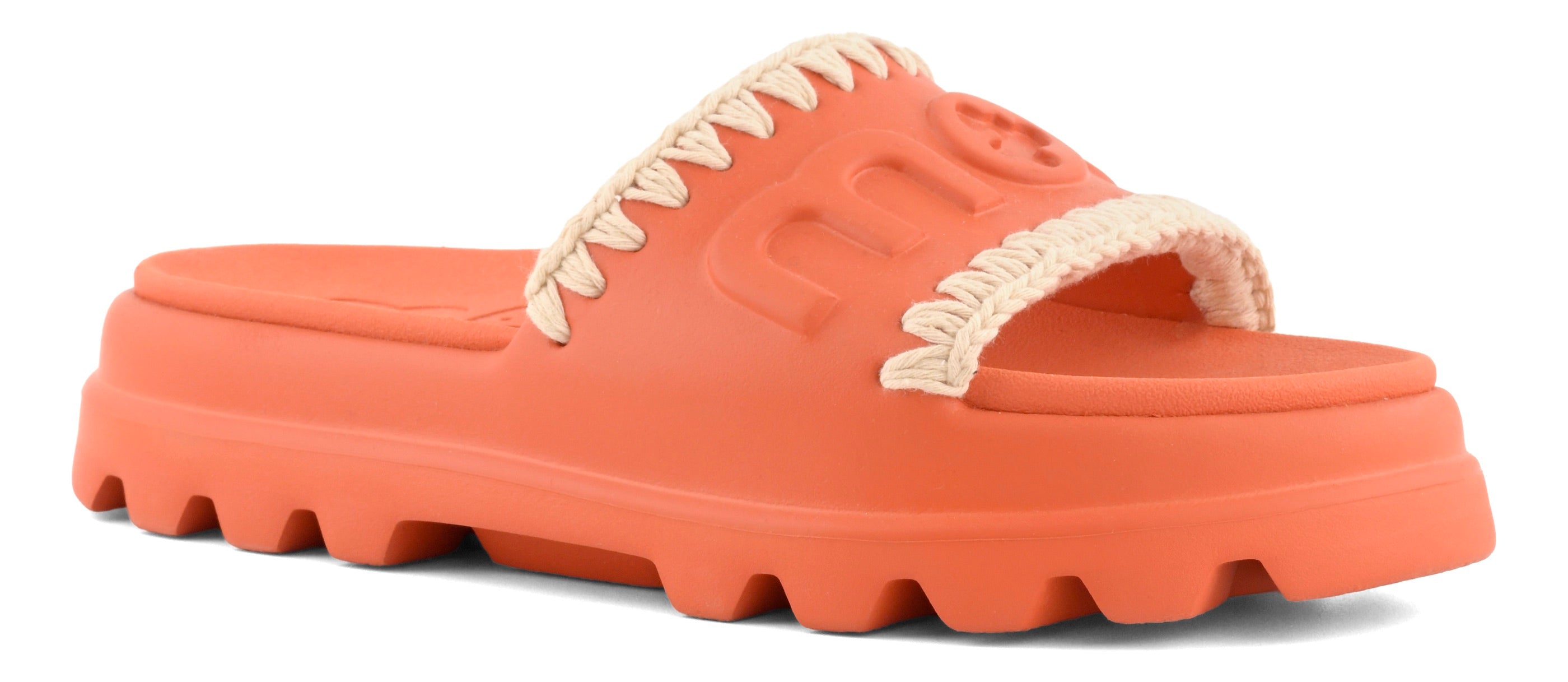 MOU Ciabatta Donna EVA ONE PIECE SLIDE-Deep Orange