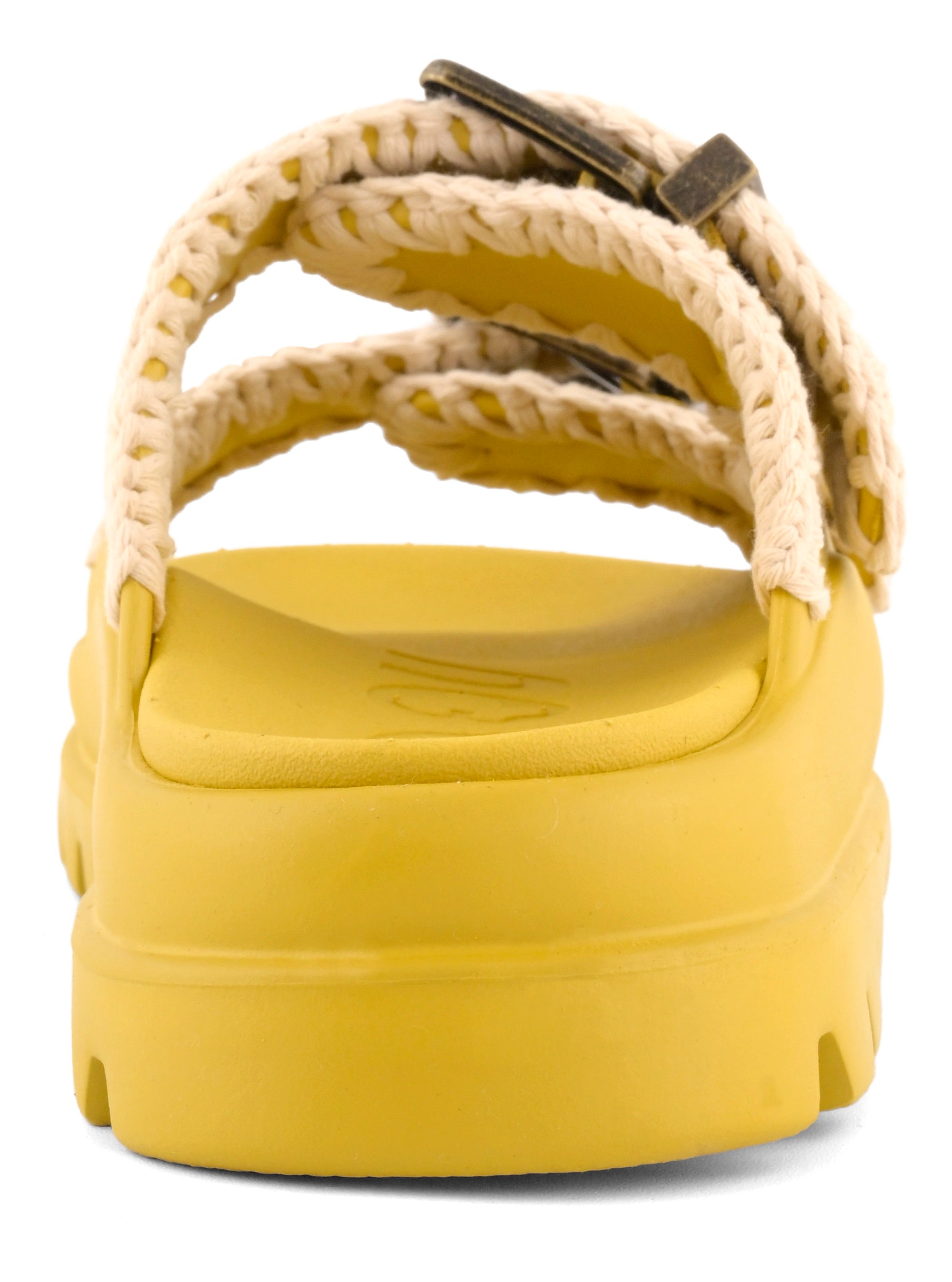 MOU Ciabatta Donna EVA ONE PIECE SLIDE TWO BUCKLE-Curcuma