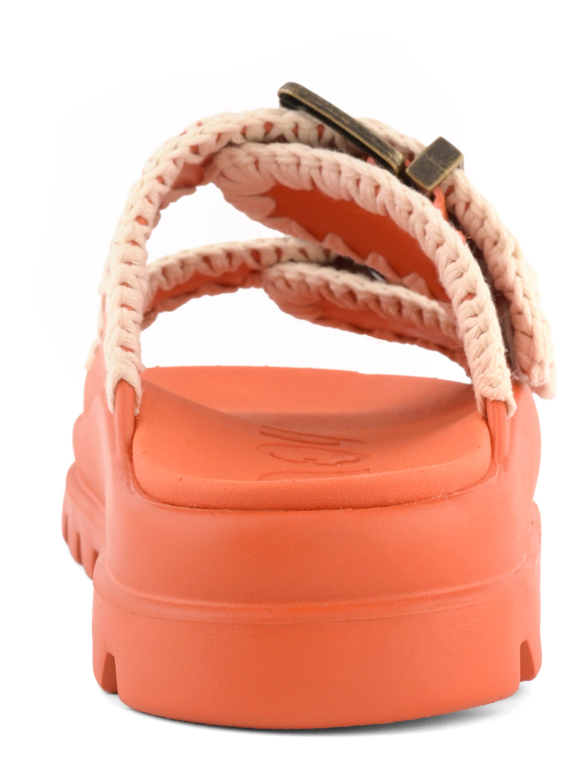 MOU Ciabatta Donna EVA ONE PIECE SLIDE TWO BUCKLE-Deep Orange