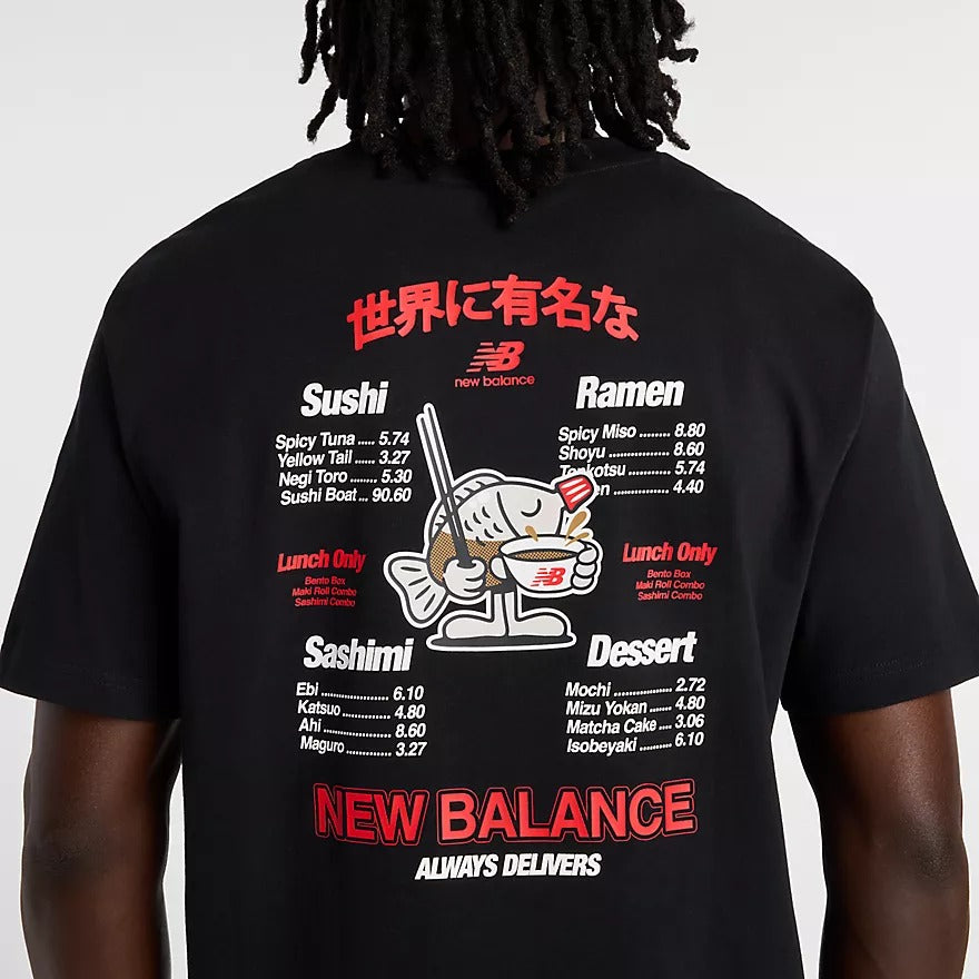 NEW BALANCE T-SHIRT Uomo RAMEN-Black