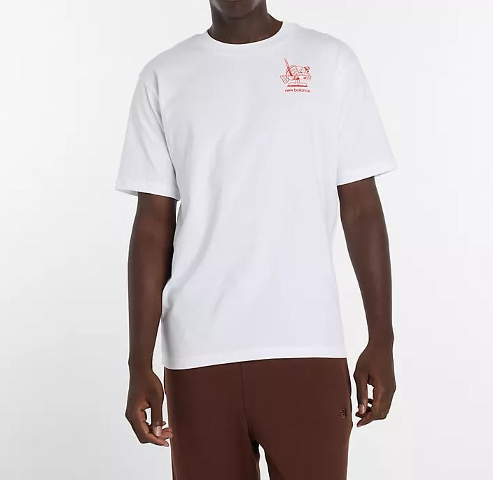 NEW BALANCE T-SHIRT Uomo RAMEN-White