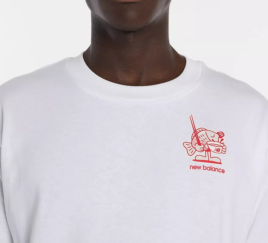 NEW BALANCE T-SHIRT Uomo RAMEN-White