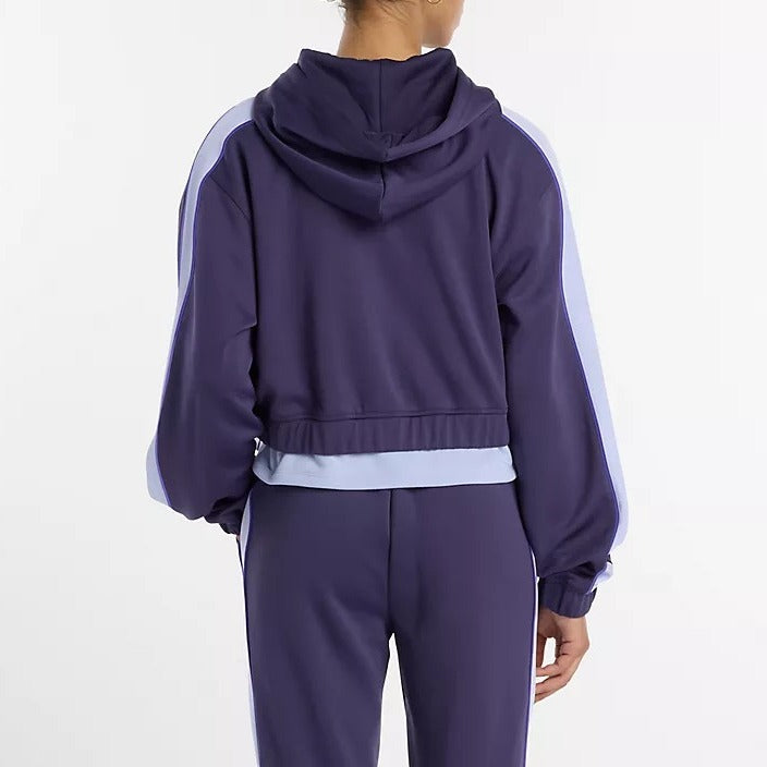 NEW BALANCE Felpa Donna INTERLOCK FULL ZIP-Boysenberry