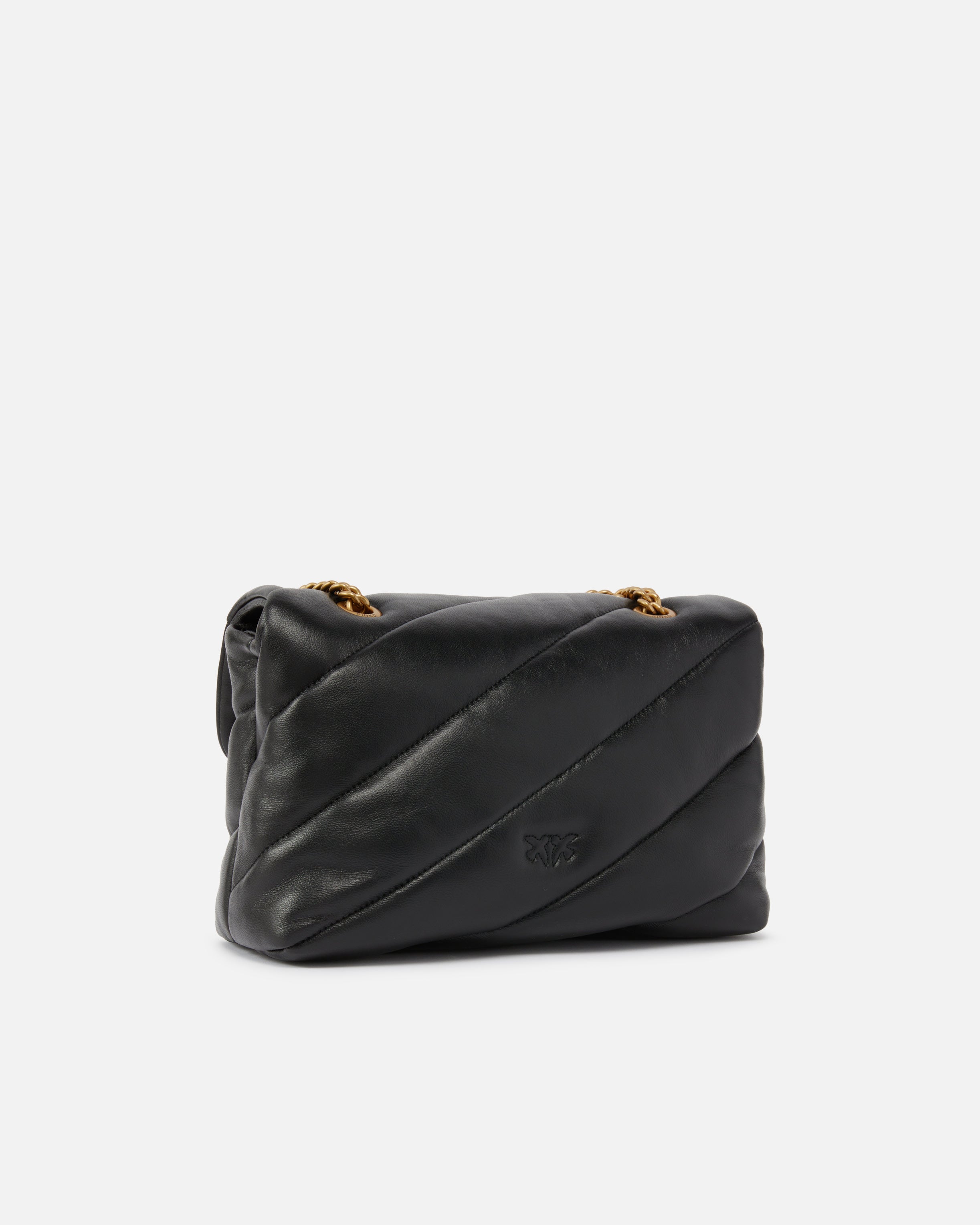 PINKO Borsa LOVE PUFF CLASSIC-Nero/Antique Gold