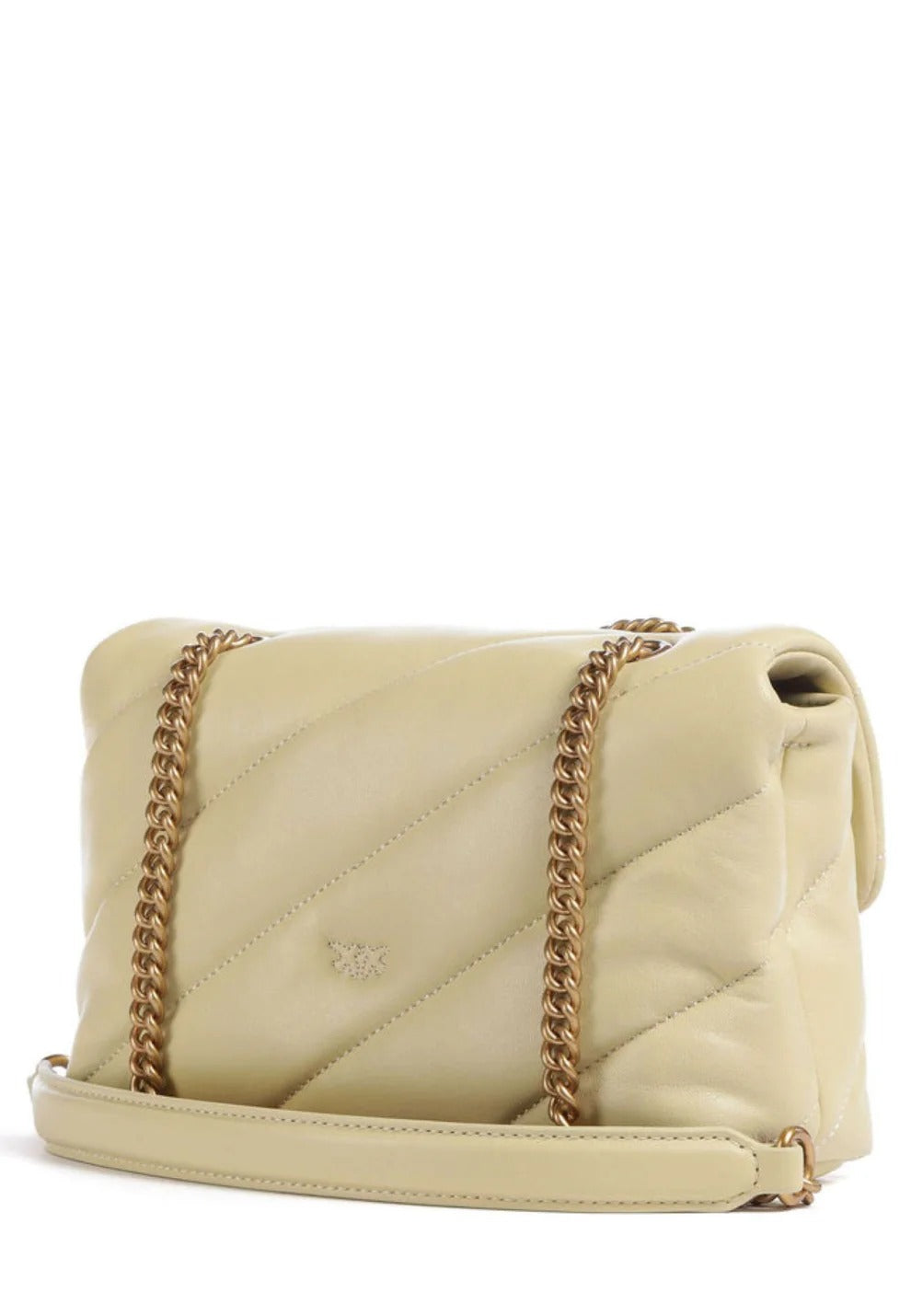 PINKO Borsa LOVE PUFF MINI Classic-Beige/Antique Gold