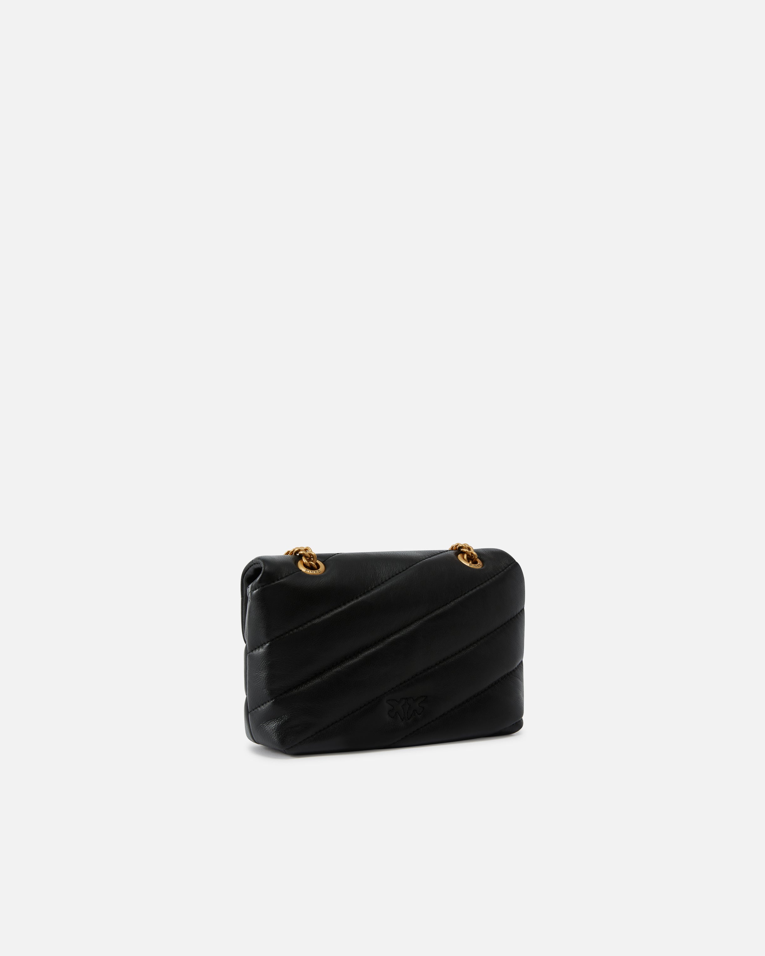 PINKO Borsa LOVE PUFF BABY-Nero/Antique Gold