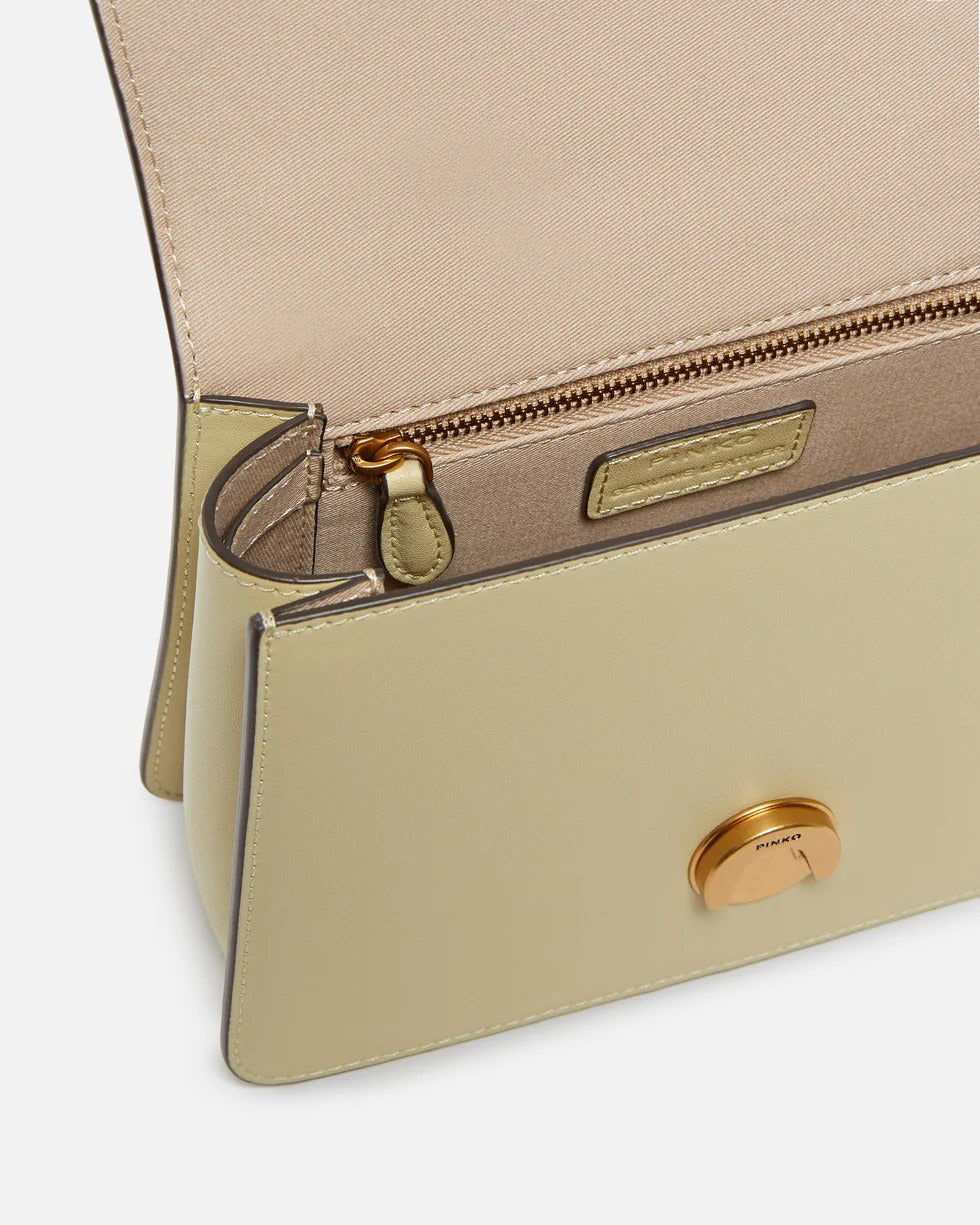 PINKO Borsa Mini Love One Top Handle Light Simply-Beige/Antique Gold
