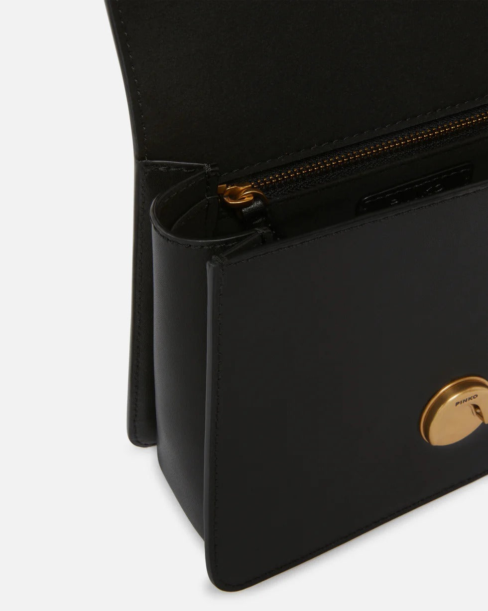 PINKO Borsa Mini Love One Top Handle Light Simply-Nero/Antique Gold