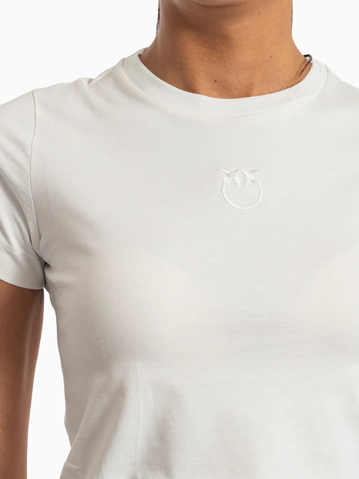 PINKO T-SHIRT BUSSOLOTTO-Bianco