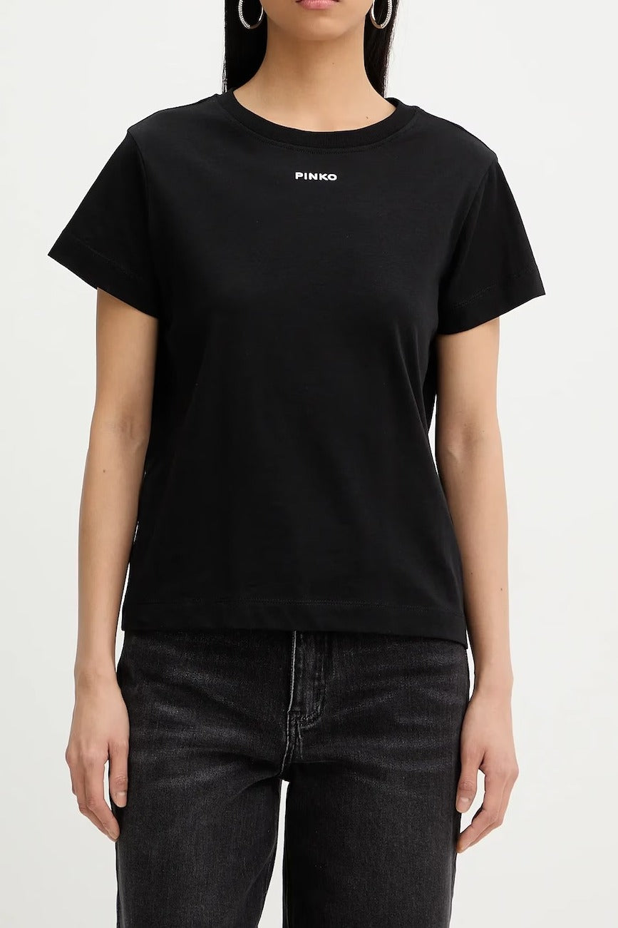 PINKO T-SHIRT BASICO-Nero
