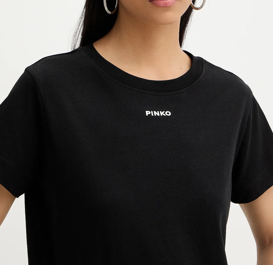 PINKO T-SHIRT BASICO-Nero