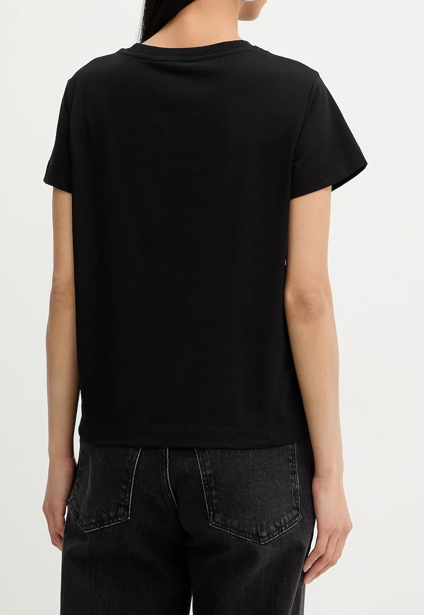 PINKO T-SHIRT BASICO-Nero