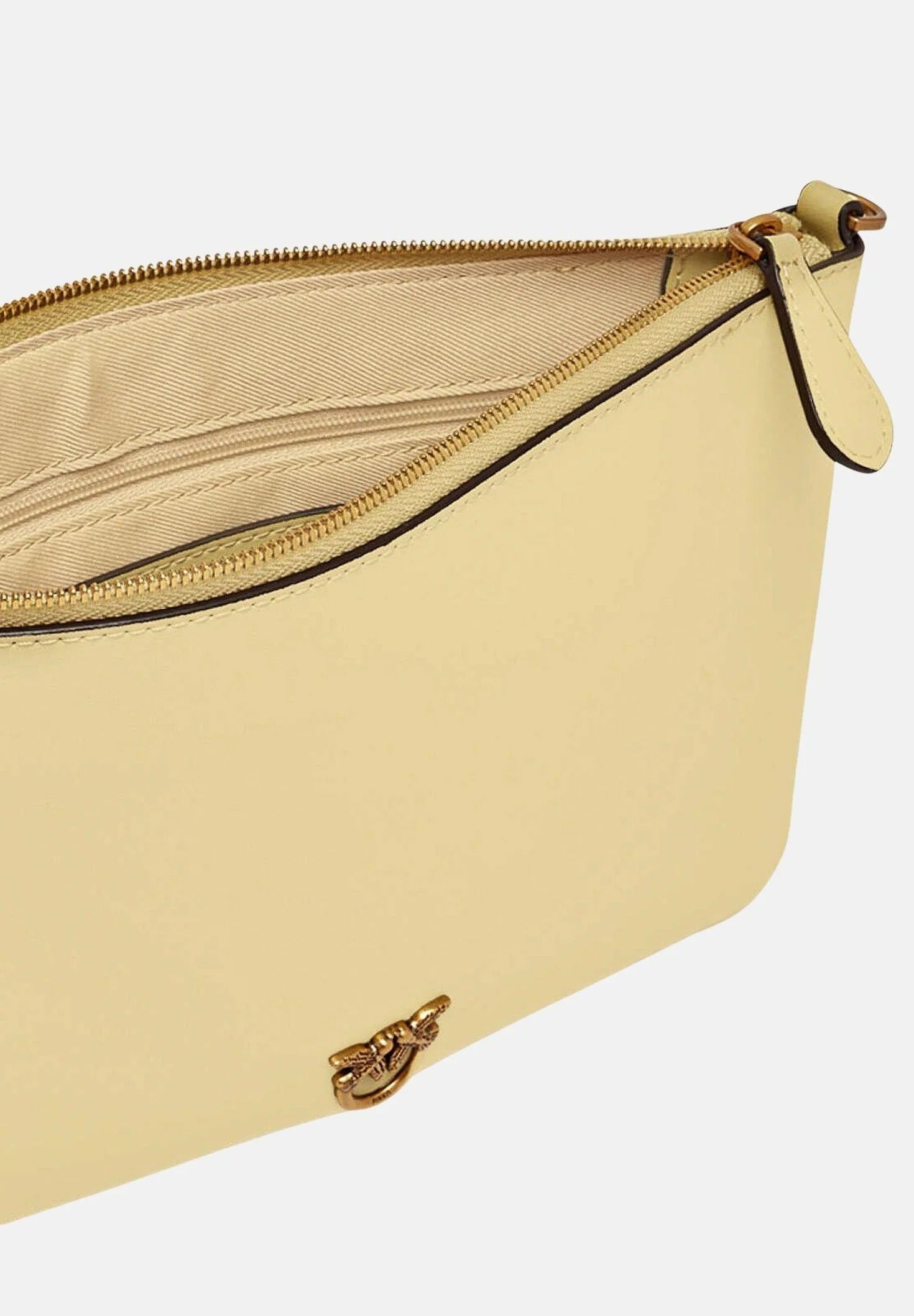 PINKO BORSA FLAT Love Simply-Giallo Vaniglia/Antique Gold