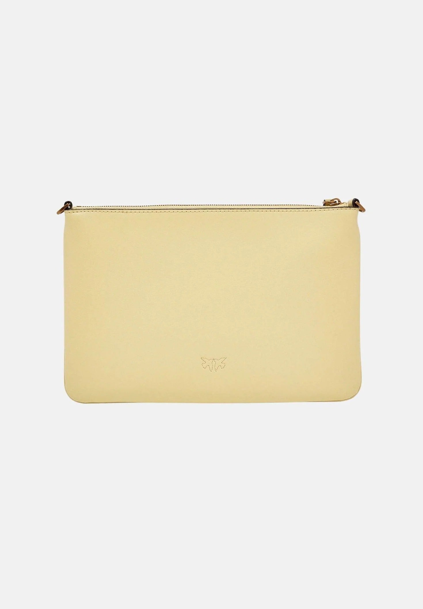 PINKO BORSA FLAT Love Simply-Giallo Vaniglia/Antique Gold
