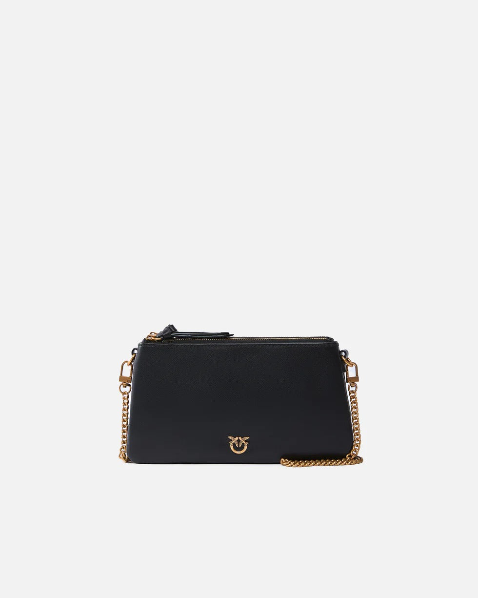 PINKO Borsa Mini Double-Nero/Antique Gold