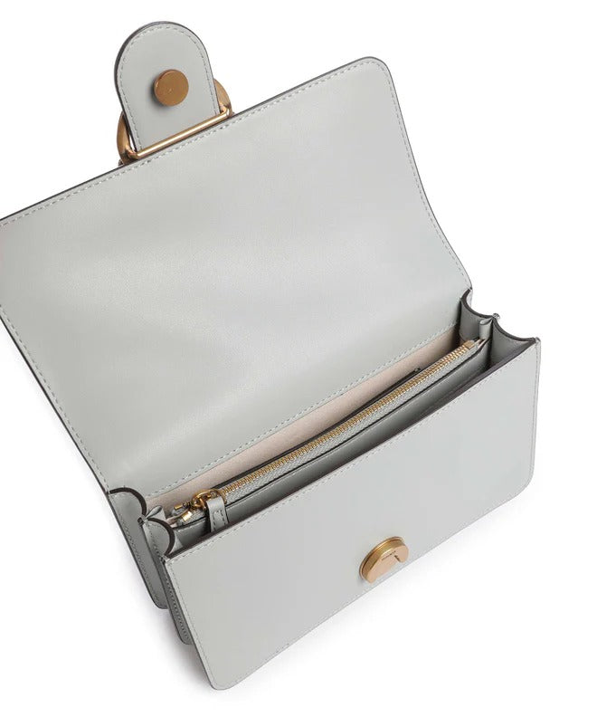 PINKO BORSA LOVE ONE MINI-Grigio Perla/Antique Gold