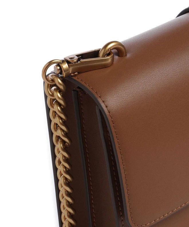 PINKO BORSA LOVE ONE CLASSIC-Marrone/Antique Gold