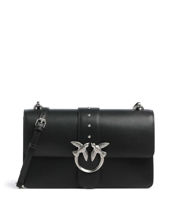 PINKO BORSA LOVE ONE CLASSIC-Nero/Old Silver