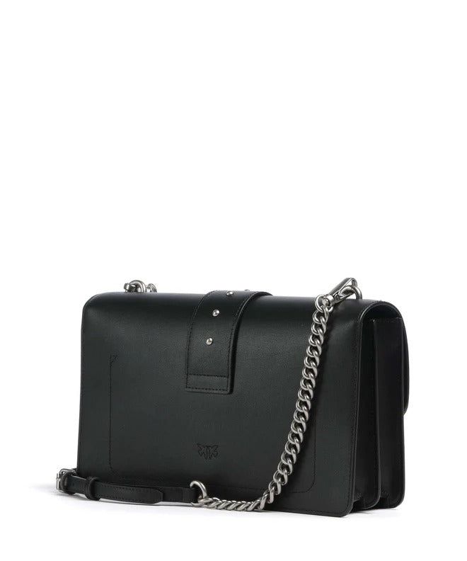 PINKO BORSA LOVE ONE CLASSIC-Nero/Old Silver