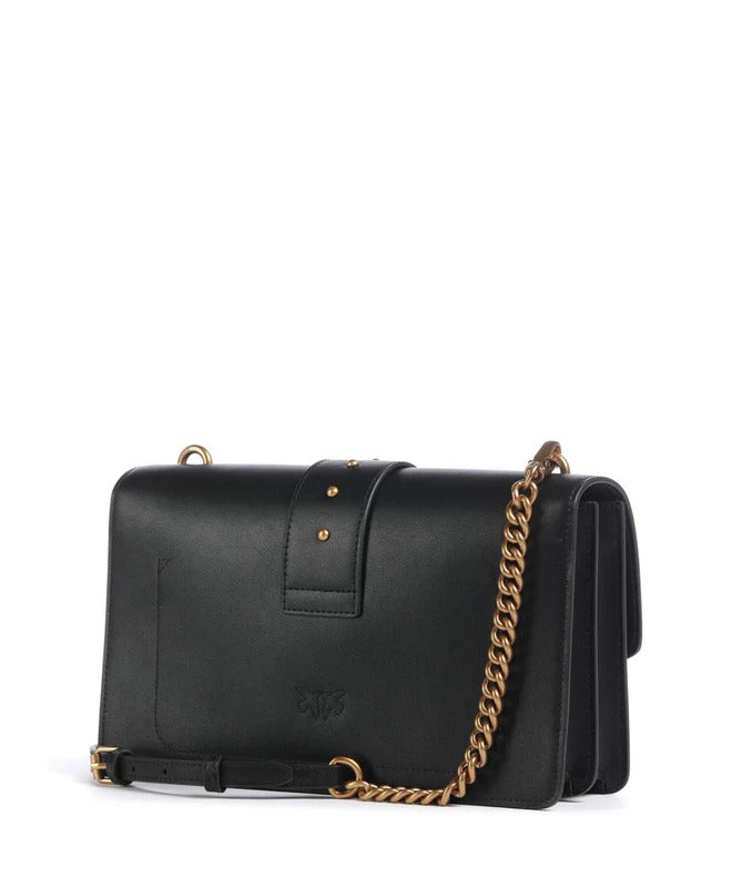 PINKO BORSA LOVE ONE CLASSIC-Nero/Antique Gold