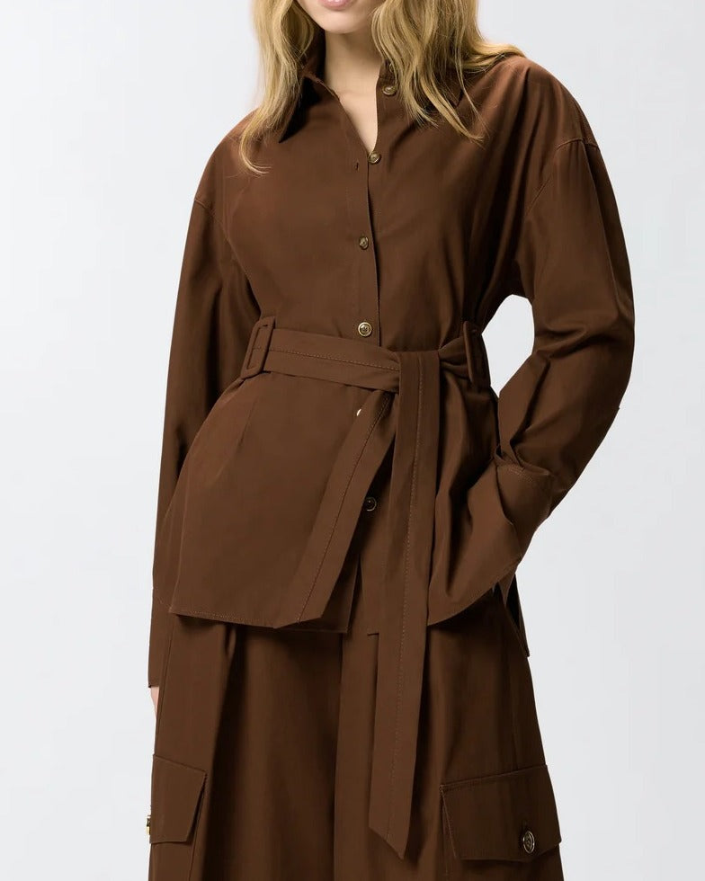 PINKO Giacca Camicia CHERYL-Marrone