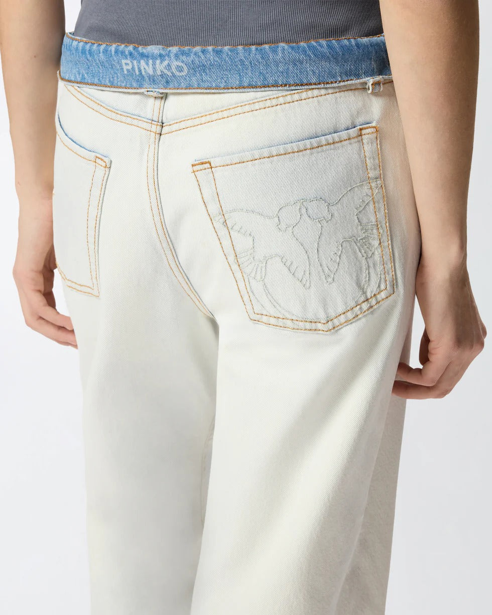 PINKO JEANS WANDA Wide Leg-Azzurro