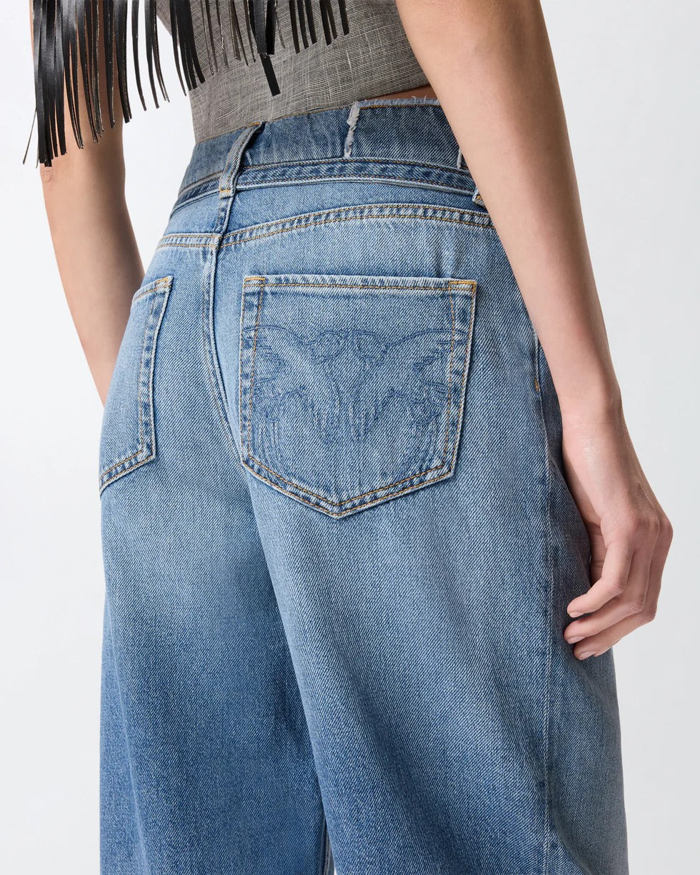 PINKO JEANS ESTELLE BELT EGG-Blu