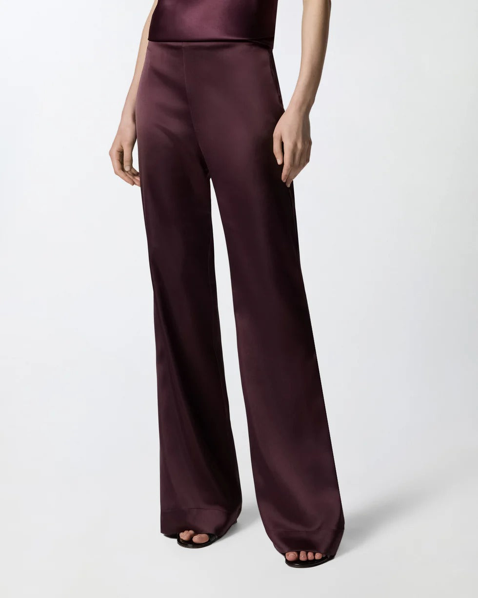 PINKO Pantalone Pinolo Satin-Bordeaux
