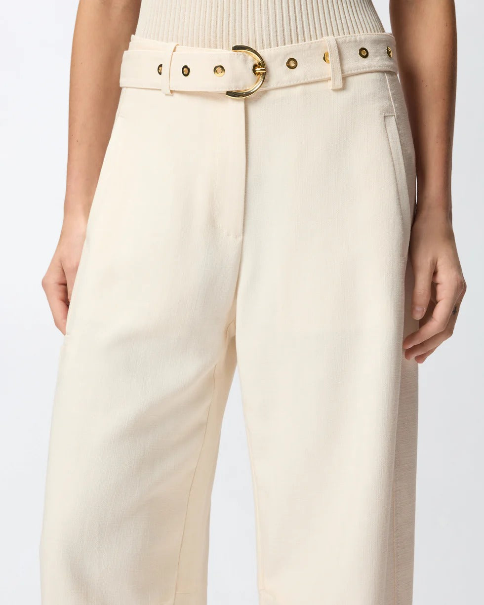 PINKO Pantalone LEXY-Bianco Crema