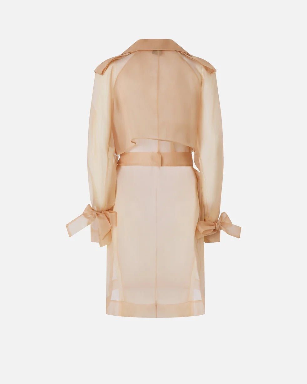 PINKO Trench COCCO-Rosa Beige