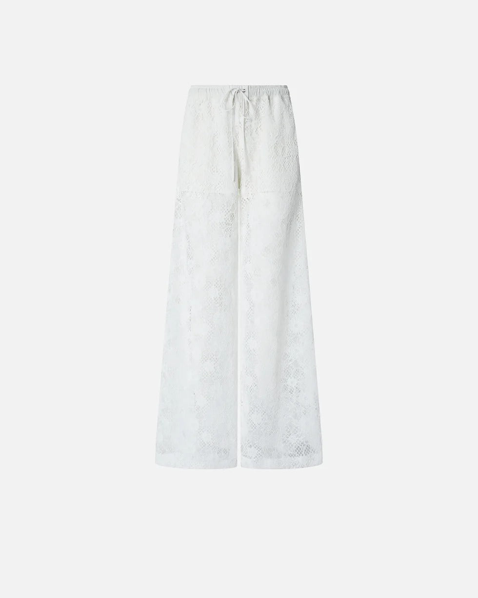 PINKO Pantalone LAURIE Pizzo-Bianco