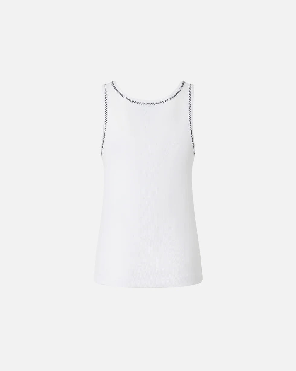 PINKO CANOTTA BITETTO-Bianco/Nero