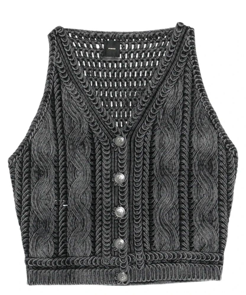 PINKO TOP MYRTUS-Grigio Scuro