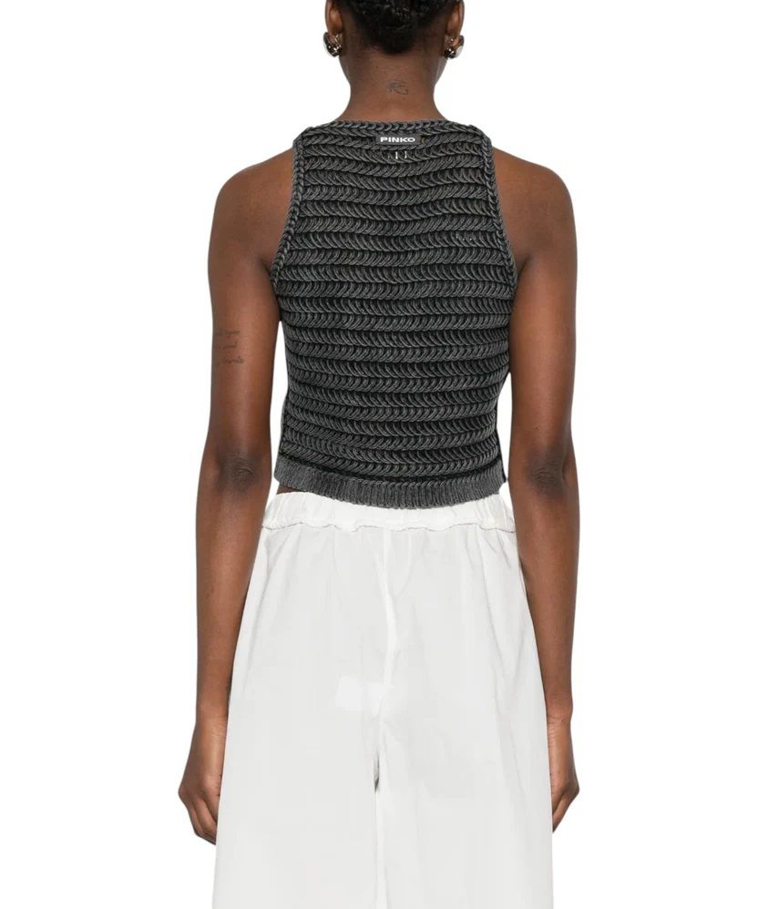 PINKO TOP MYRTUS-Grigio Scuro