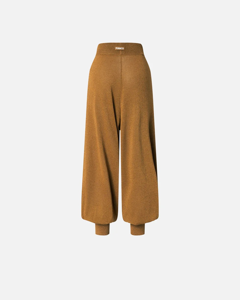 PINKO PANTALONE OXALIS-Bronzo