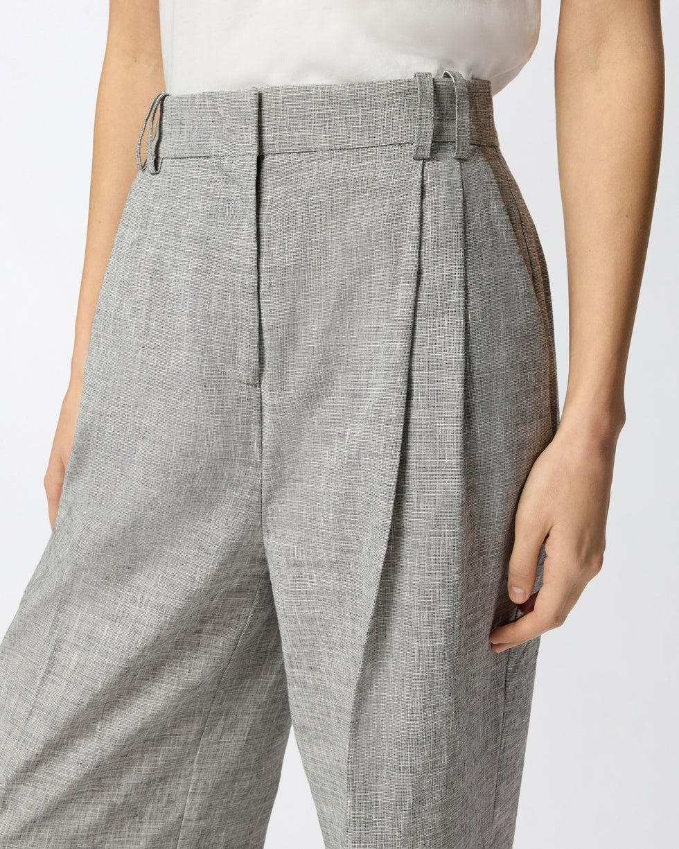 PINKO PANTALONE BRESCELLO-Nero/Bianco