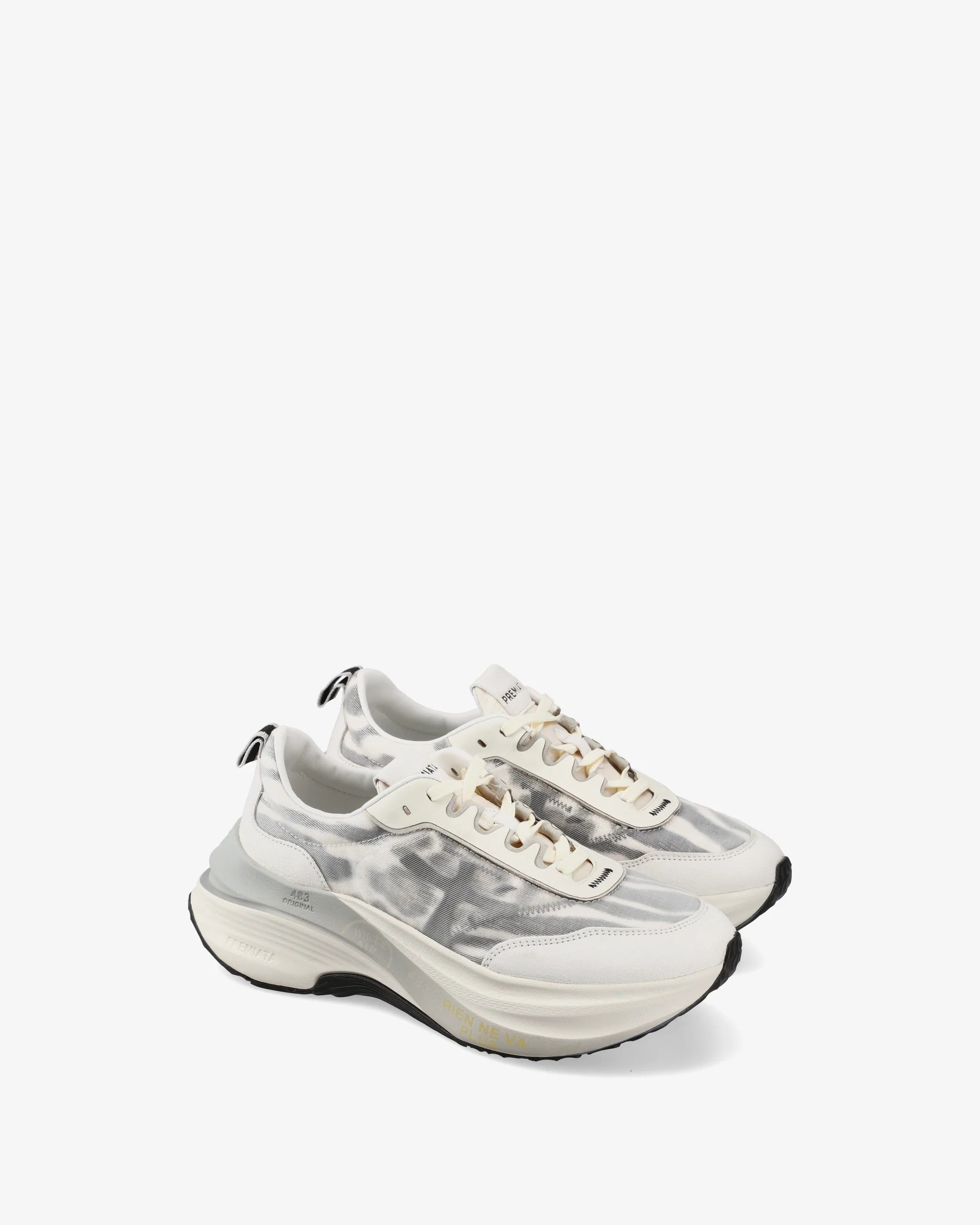 PREMIATA Sneaker Donna Hill 7507-Bianco Grigio
