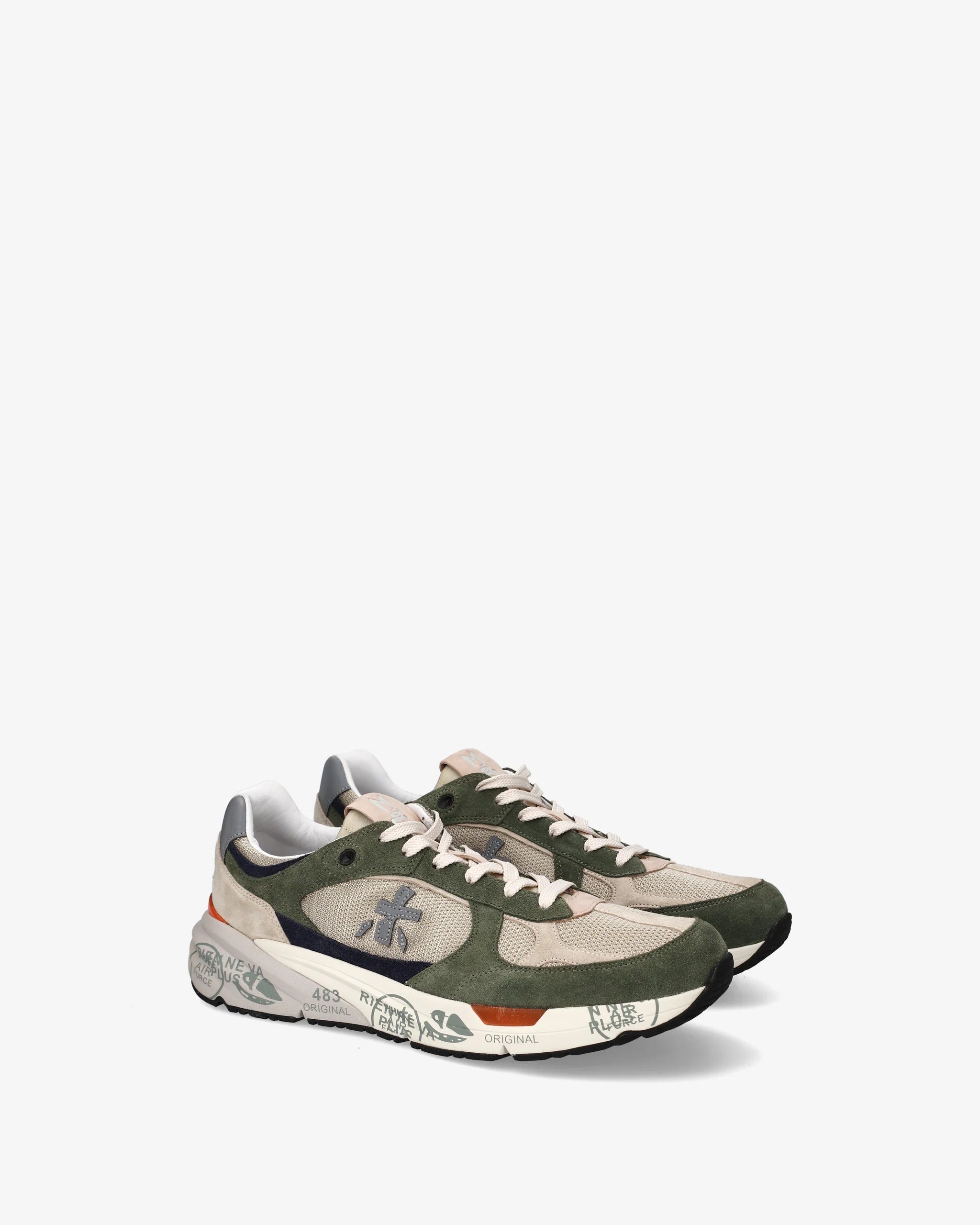 PREMIATA Sneaker Uomo Mase 25 8015-Beige Militare