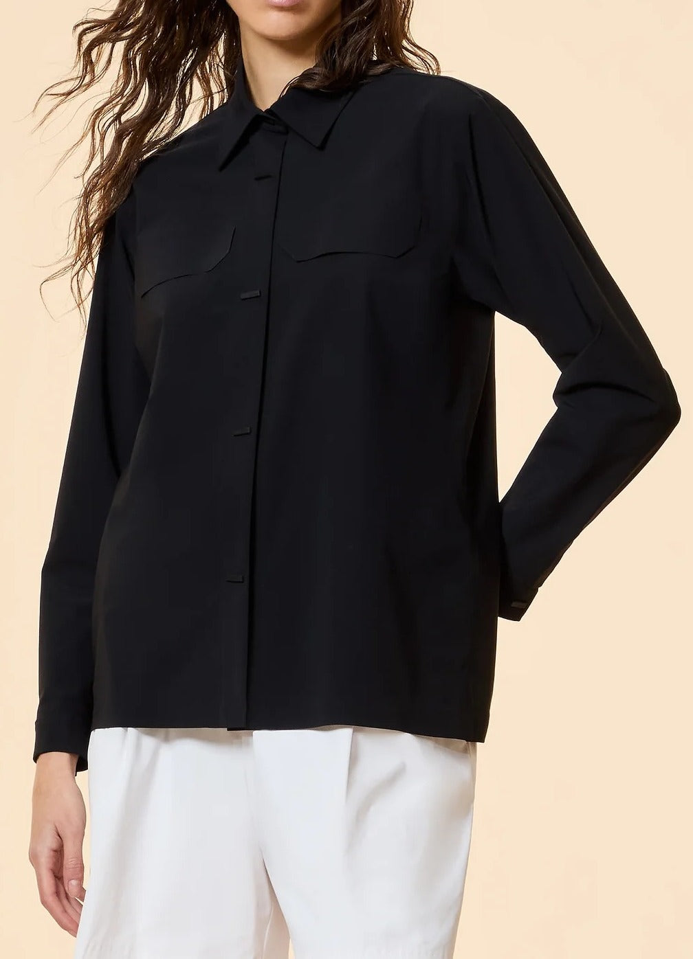 RRD Camicia Donna SURFLEX OVERSHIRT-Black