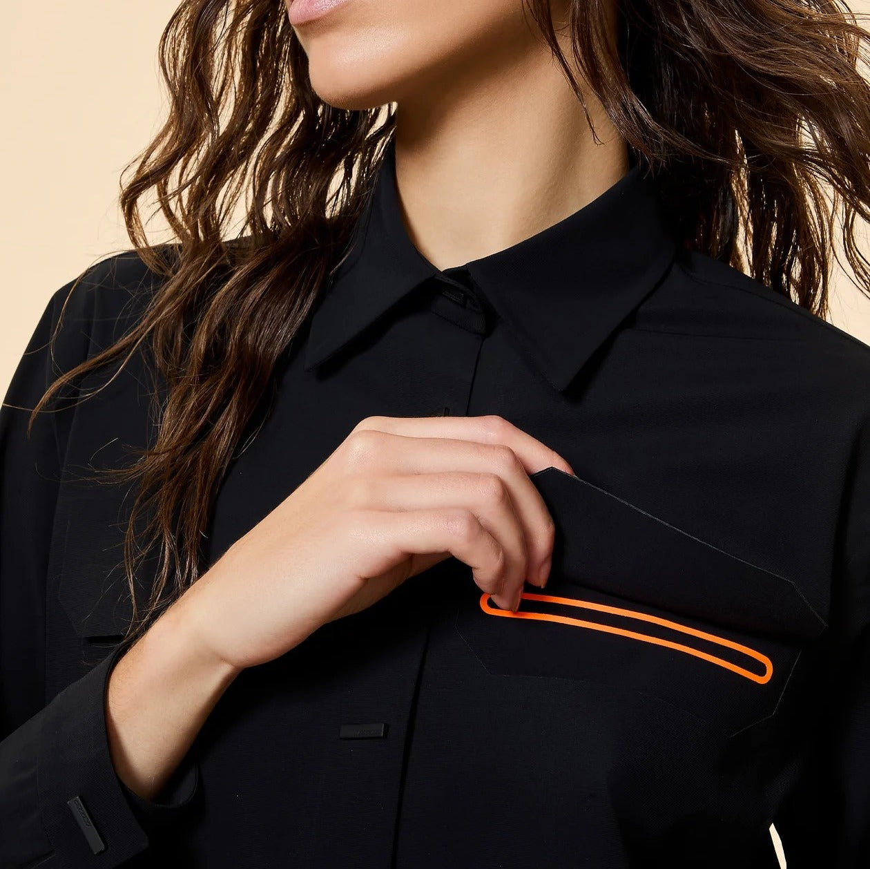 RRD Camicia Donna SURFLEX OVERSHIRT-Black