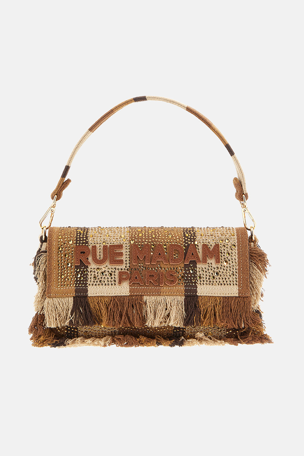 RUE MADAM Borsa CASABLANCA SHOULDER-Stripes Brown
