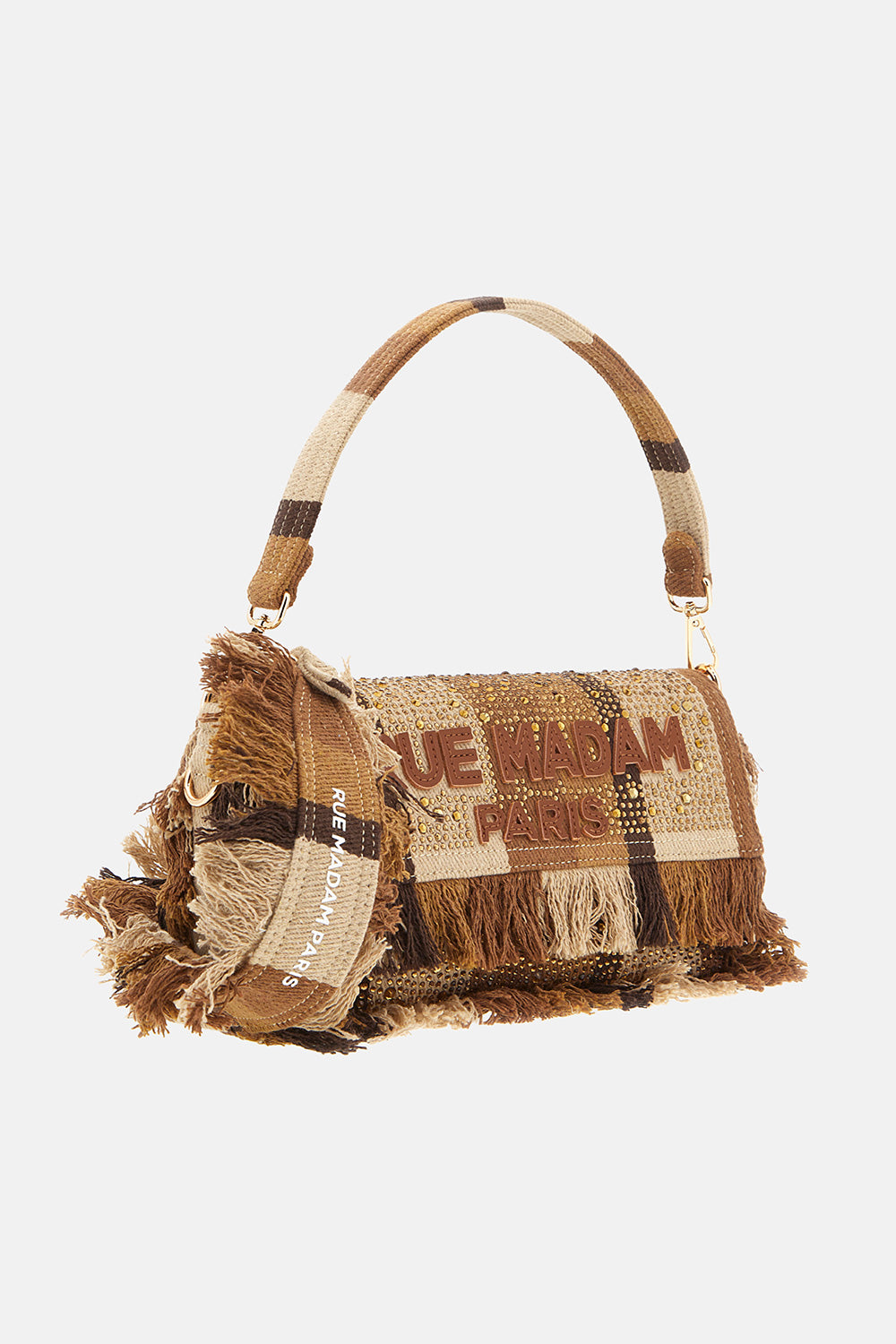 RUE MADAM Borsa CASABLANCA SHOULDER-Stripes Brown