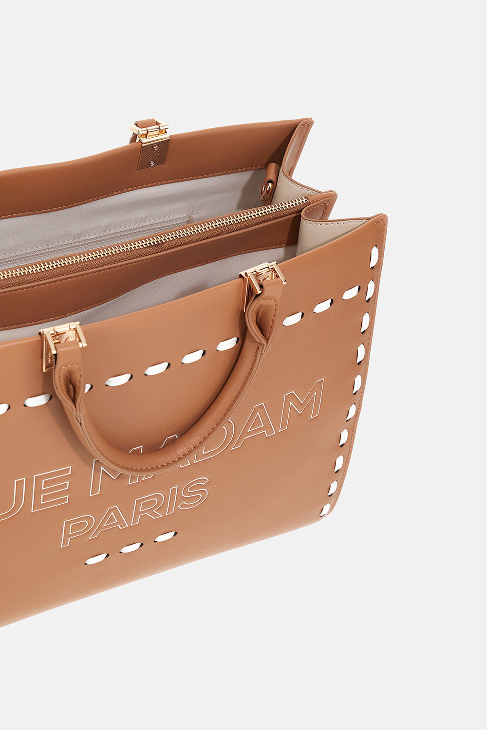 RUE MADAM Borsa ICONIQUE SPRING TOTE-Cognac