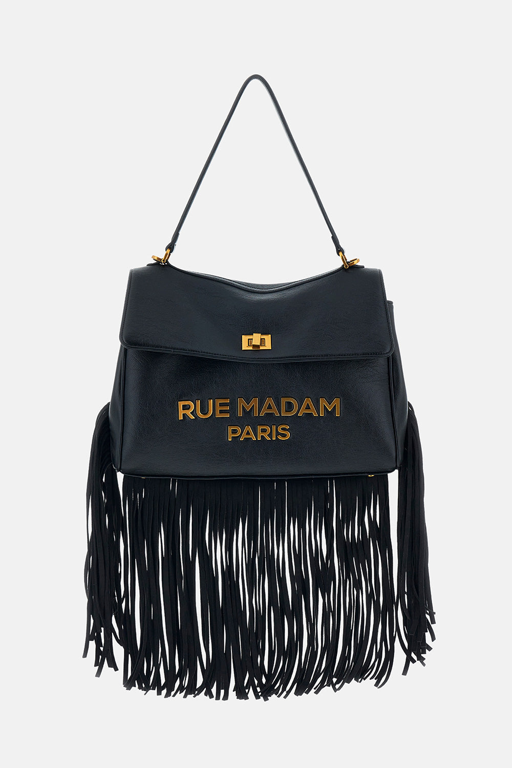 RUE MADAM Borsa LES JOURS XL FRINGES-Black
