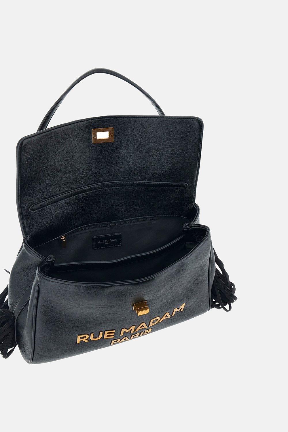 RUE MADAM Borsa LES JOURS XL FRINGES-Black