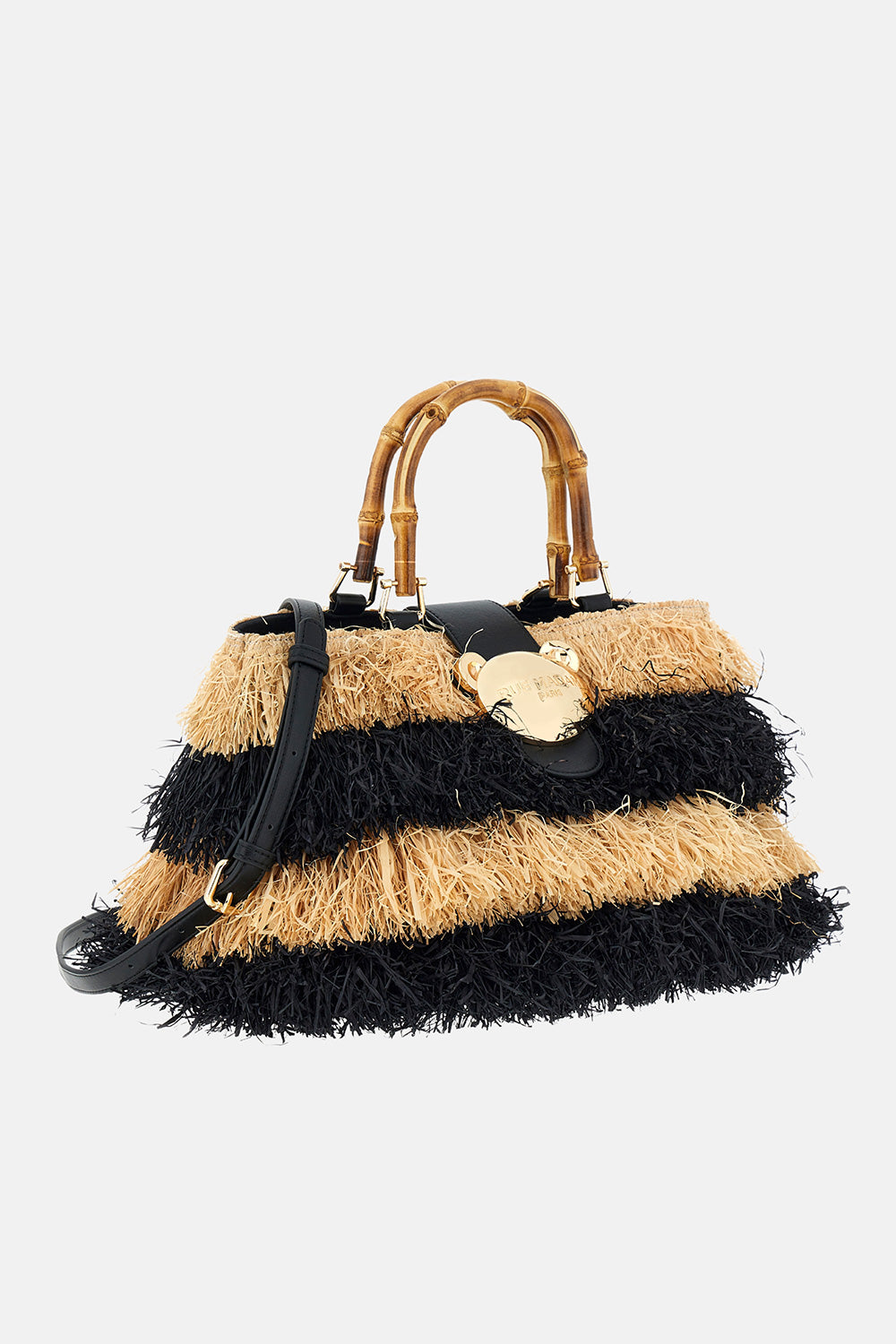 RUE MADAM Borsa RIAD FRINGES BASKET-Black