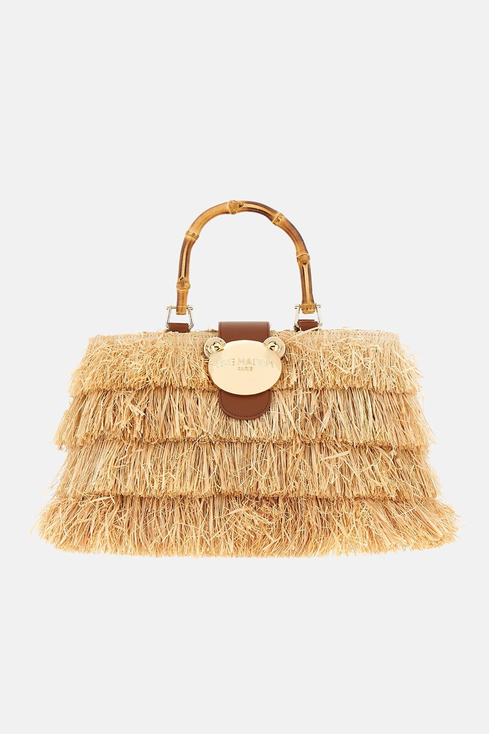 RUE MADAM Borsa RIAD FRINGES BASKET-Natural