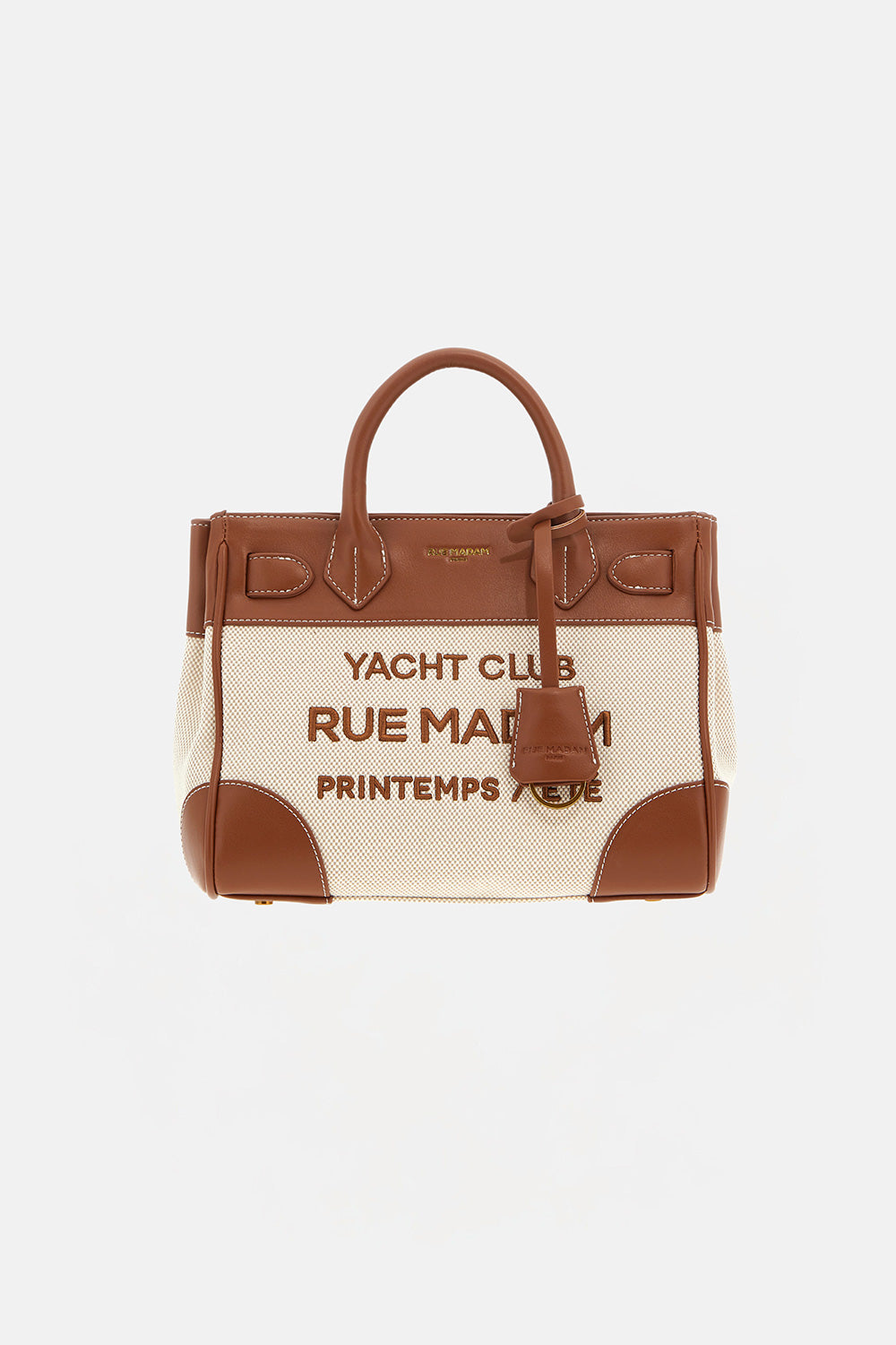 RUE MADAM Borsa RIVIERA MINI TOTE-Canvas Brown