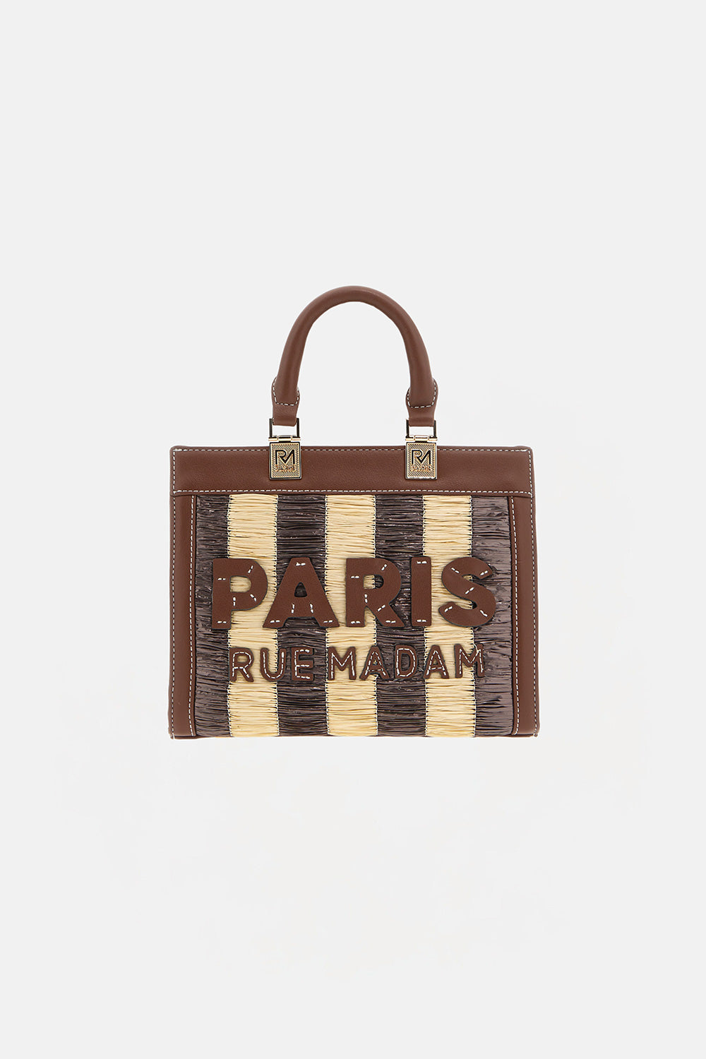 RUE MADAM Borsa TANGERI MINI TOTE-Marrone/Beige